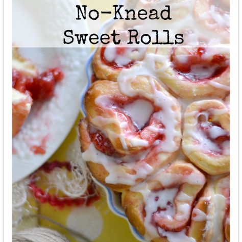 Homemade Cherry Sweet Rolls • Faith Filled Food for Moms Cherry Sweet Rolls, Sweet Roll Recipe, Homemade Bread Recipes Easy, Homemade Bread Easy, Festive Desserts, Filling Food, Sweet Rolls, No Knead, Cherry Pie Filling