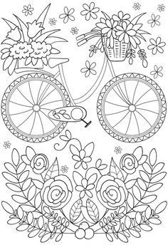 Easy coloring page perfect for Alzheimer's and dementia patients. Pattern Coloring Pages, Dover Publications, Adult Colouring Pages, Art Therapy Activities, Pola Sulam, Paper Embroidery, Easy Coloring Pages, 자수 디자인, Coloring Pages To Print