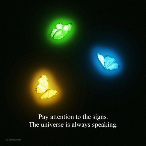 Deion on Instagram: “Pay attention to the signs. The universe is always speaking.” Manifest Widget, A Sign From The Universe, Opinion Quotes, Sign From The Universe, Neon Quotes, Spiritual Journals, Signs From The Universe, Butterfly Wallpaper Iphone, Energy Art