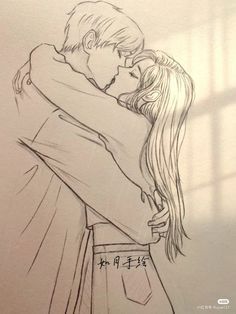 Couple Anime Sketch Ideas, Aesthetic Couple Drawing Sketch, Art Sketches Aesthetic Couple, Lovers Sketch Couple, Uncolored Drawings, Cute Couple Sketches, Drawings For Him, Romantic Drawing, Sketches Of Love