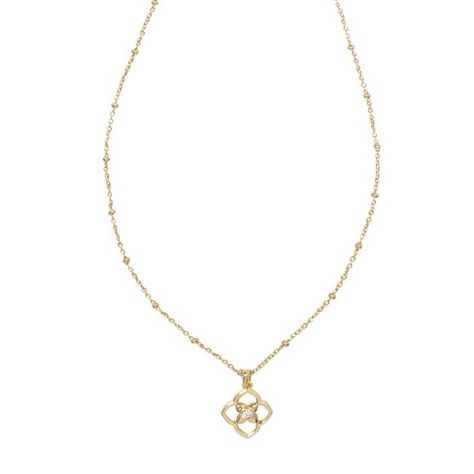 Kendra Scott Iris 14K Gold Over Brass Pendant Necklace - Gold Gold Classy Necklace, Everyday Necklace Gold, Hoco Inspo, Brass Pendant Necklace, Dainty Necklaces, 90s Girl, Target Gifts, Kendra Scott Necklace, Sewing Party