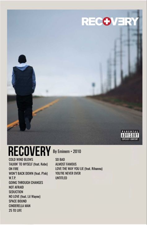 minimal polaroid album poster for recovery by eminem Eminem Albums, Eminem Poster, Eminem Music, Eminem Songs, The Slim Shady, The Eminem Show, Minimalist Music, Eminem Photos, Music Poster Ideas