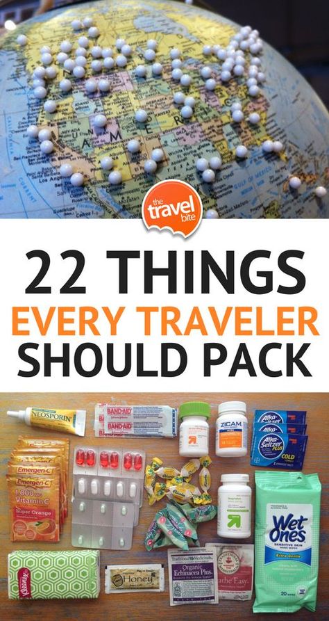 Travel Essentials: 22 Things Every Traveler Should Pack -- One of the questions we’re most often asked via social media and email is for packing tips. While our advice might change depending on the destination, there are a few items we never leave home without. This packing list of travel essentials includes items we recommend always having in your bag — especially your carry-on. | thetravelbite.com | #travel #packing #PackingTips Organized Travel, Airplane Essentials, Travel Essentials List, Frequent Traveler, Airplane Travel, Destination Voyage, Travel Info, Packing Tips For Travel, Packing Tips For Vacation