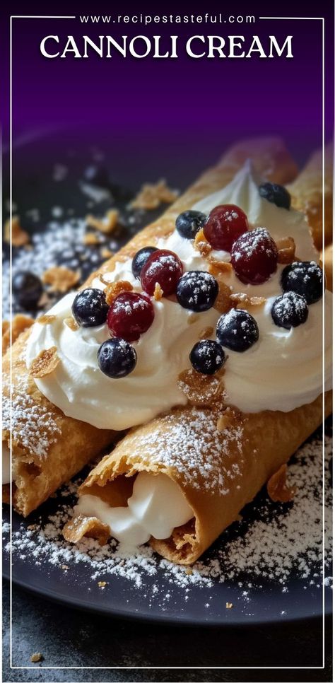 A classic Italian dessert filling, this Cannoli Cream is rich and creamy, perfect for filling pastry shells or enjoying on its own. With the delightful flavors of ricotta and mascarpone, it's an irresistible treat. Cannoli Recipe Filling, Mascarpone Recipes, Cannoli Shells, Cannoli Filling, Cannoli Recipe, Cannoli Cream, Italian Dessert, Pastry Shells, Mascarpone Cheese