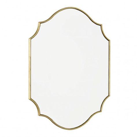 Dar Ruggiero Rectangle Mirror With Gold Detail 70 x 50cm Mirror Design Ideas, Wall Lights Bathroom, Bedroom Aesthetic Ideas, Collection Moodboard, Paris Flat, Mirror Pattern, Hall Mirrors, Brown Tape, Powder Bathroom