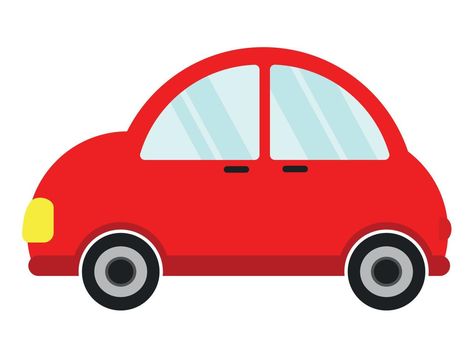 Flat Red Car Icon Clipart in Cartoon Graphic Vector Illustration Design Car Icon, Car Icons, Car Vector, Cityscape Photos, Car Drawings, Car Cartoon, Red Car, Cartoon Icons, Vector Illustration Design