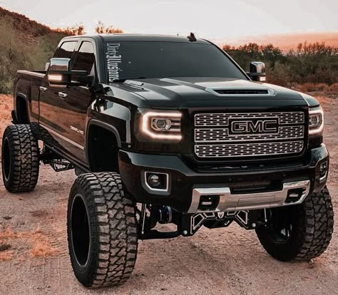 Denali Hd, Jacked Up Truck, Country Trucks, Trucks Lifted Diesel, Black Truck, Dream Trucks, Chevy Cars, Dream Vehicles, Lifted Chevy