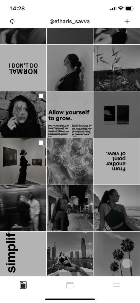 Black and white insta feed White Insta Feed Ideas, Black Theme Instagram Feed, Black And White Aesthetic Ig Feed, Black And White Instagram Layout, Instagram Feed Layout Black And White, Black And White Aesthetic Insta Story, Black And White Instagram Profile, Dark Photo Aesthetic Instagram Post, Aesthetic Black And White Instagram Feed