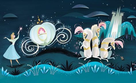 Brittney Lee on Instagram: “Some Mary Blair/ Cinderella sparkle for your Friday 💕✨ Illustration from Mary Blair’s Unique Flair :) I hope everyone is able stay safe,…” Mary Blair Art, Cinderella Movie, Disney Secrets, Mary Blair, 동화 삽화, Retro Disney, Disney Vintage, Disney Concept Art, Old Disney