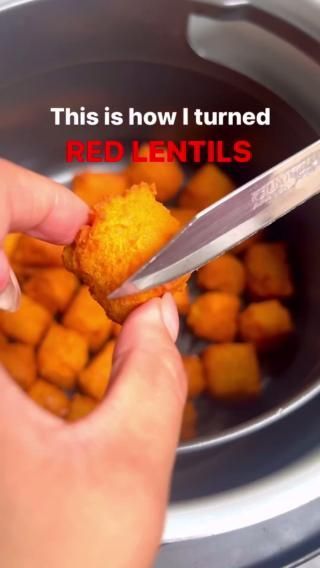 803K views · 15K reactions | AIRFRIED LENTIL TOFU BITES 🌟 It's FINALLY the weekend (and a long one at that), and we're back with another Spotlight Saturday! This time, we have these... | By Bosh | Facebook Lentil Tofu, Tofu Bites, Red Lentils, Cheap Meal Ideas, Cheap Meal, Cheap Dinner Recipes, Tasty Vegetarian Recipes, Lentil Recipes, Tasty Meals