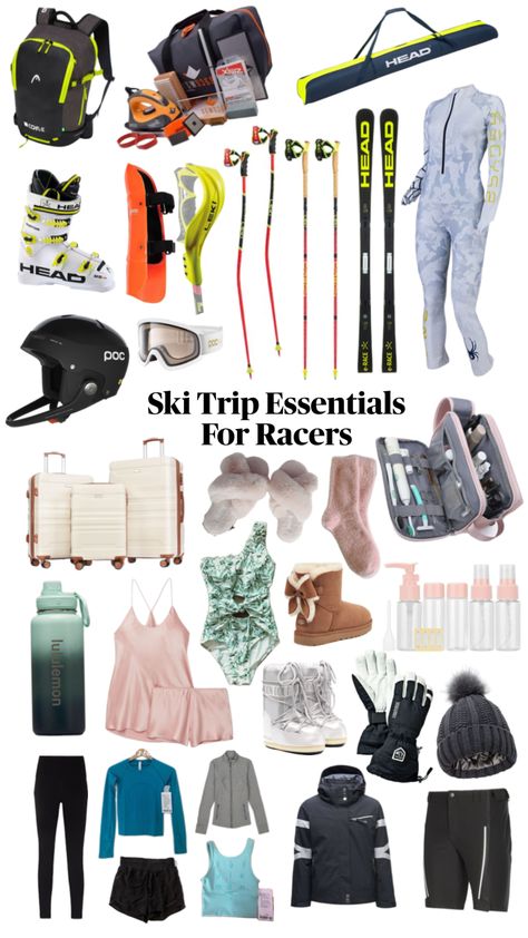 Sports Bag Essentials, Ski Trip Essentials, Skiing Workout, Racing Outfit, Skiing Quotes, Ski Fits, Skiing Aesthetic, Ski Aesthetic, Race Outfit