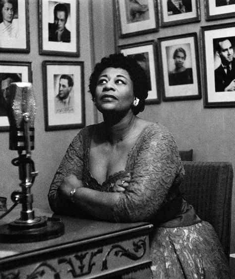 Ella Fitzgerald, April 25, 1917 – June 15, 1996. Photo by Georg Oddner. Jazz Players, Jazz Artists, Ella Fitzgerald, Afrocentric Art, Jazz Club, Vintage Icons, Women In Music, Historical Pictures, April 25