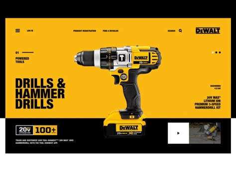 Power Tools Design, Tools Design, Black And Decker, Photoshop Design Ideas, Publicidad Creativa, Graph Design, Vi Design, Food Poster Design, Packing Design