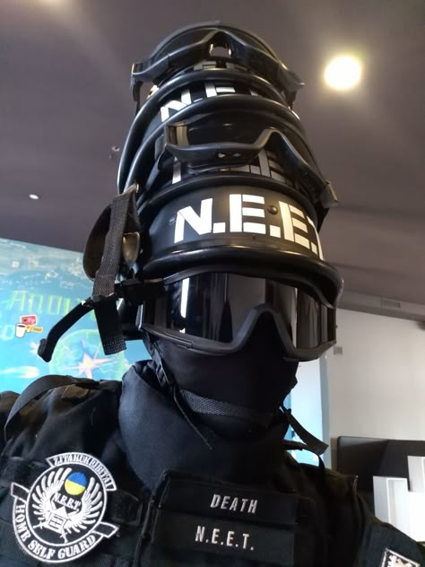 #NEET #neet army# NEET boy and girls Neet Soldiers, Neet Swat, Masked People, Military Memes, Military Aesthetic, Funny Animals With Captions, Hot Army Men, Military Action Figures, Masked Men