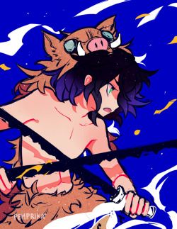 demon slayer | Tumblr Inosuke Hashibira Fanart, Tous Les Anime, Inosuke Hashibira, 강아지 그림, Dragon Slayer, Kimetsu No Yaiba, A Drawing, An Anime, Slayer Anime