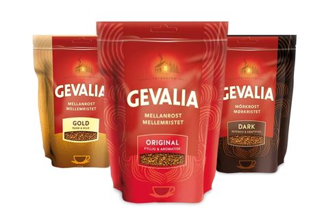 Swedish Coffee Gevalia Snabbkaffe Gevalia Instant Coffee from Sweden * Gevalia Medium Roast Instant Coffee - 200 g (7 oz) Gevalia Original instant coffee is for you who want to have a good cup of coffee made quickly and easily from a selection of the best that the coffee world has to offer. Gevalia Original is rich in Arabic beans, which gives a rich coffee with a lovely aroma. * Gevalia Dark Instant - is a dark roasted coffee with rich and intense aroma - 200 g (7 oz) * Gevalia Gold instant coffee is a quality coffee with a round and mild taste and aroma - 200 g (7 oz) Swedish Coffee, Coffee World, Roasted Coffee, In Arabic, Instant Coffee, Quality Coffee, Coffee Roasting, The Coffee, Cup Of Coffee