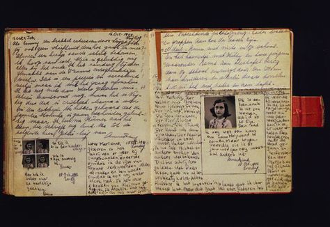 Anne Frank's diary Margot Frank, Anne Frank Diary, Anna Frank, Anne Frank House, Marie Curie, S Diary, Anne Frank, Old Book, Steve Jobs