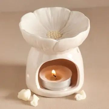 Faire — Unique wholesale merchandise for your store. Ceramic Oil Burner, Wax Melt Burner, Essential Oil Burner, Wax Melters, Wax Burner, Pink Ceramic, Candle Warmer, Pink Blossom, Ceramic Candle