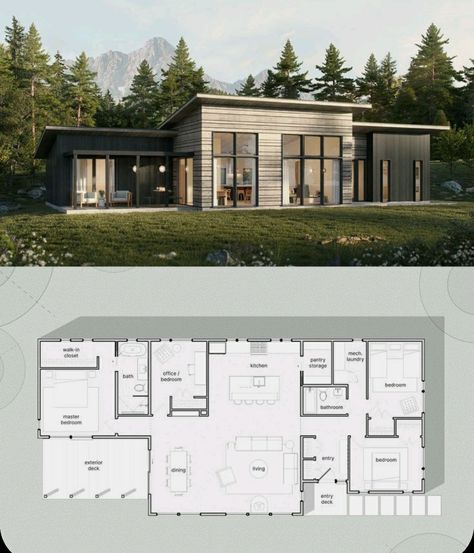 Define Family, Cabin Plan, Architectural Plan, Modern Tropical House, Dream Cabin, Small House Floor Plans, Architectural Floor Plans, Tiny House Floor Plans, House Construction Plan