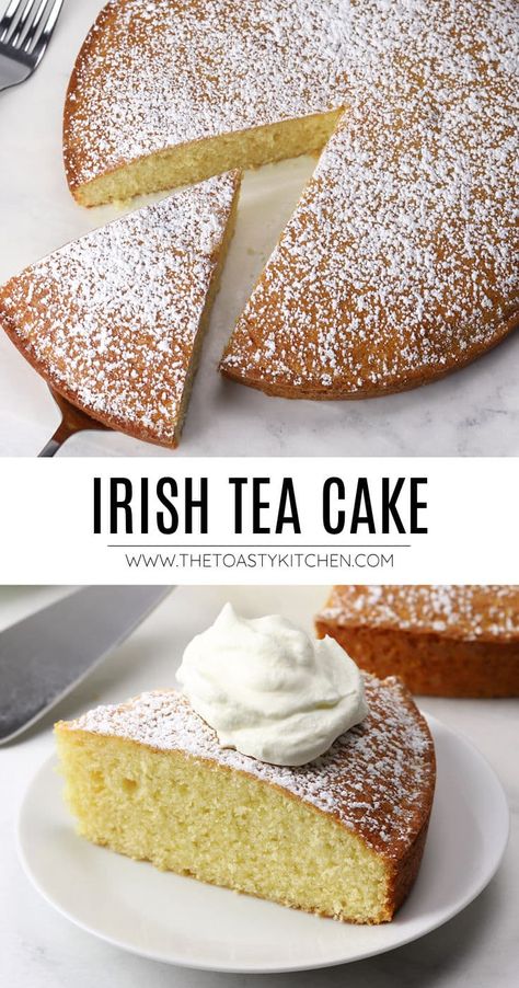 Irish Tea Cake Recipe, Irish Tea Cake, Crepe Cake Recipe, Pasta Bread, Irish Tea, Irish Desserts, Irish Cooking, Sandwich Lunch, Simple Baking