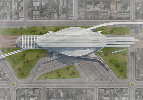 Graduation Project (TGV Railway Station) on Behance Graduation Project Architecture Ideas, Metro Station Architecture, Railway Station Architecture, Railway Station Design, Train Station Design, Railway Architecture, Architecture Render, Terminal Bus, Train Station Architecture