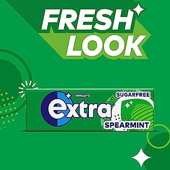 Extra Chewing Gum, Spearmint Gum, Sugar Packaging, Healthy Teeth And Gums, Product Packing, Sugar Free Gum, Gum Arabic, Chewing Gum, Creative Ads