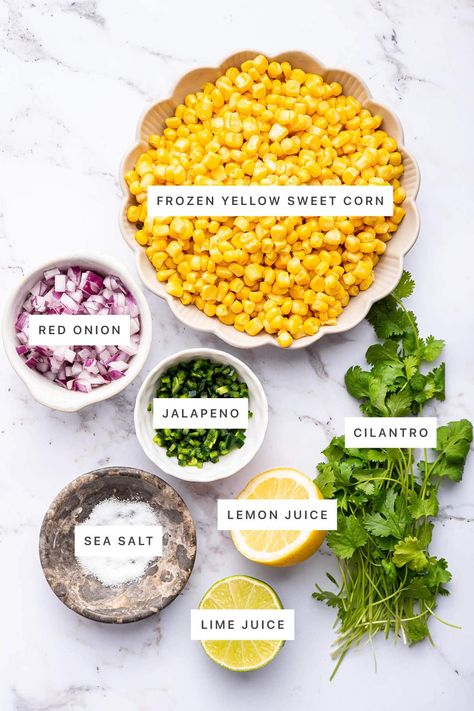 Easy Corn Salsa (Chipotle Copycat) - Eating Bird Food Chipotle Corn Recipe, Chipotle Salsa Copycat, Chipotle Corn Salsa Copycat, Chipotle Copycat Corn Salsa, Chipotle Copycat Recipes Salsa, Copycat Chipotle Corn Salsa, Chipotle Copycat Recipes Corn Salsa, Corn Salsa For Tacos, Chipotle Copycat Recipes Bowls