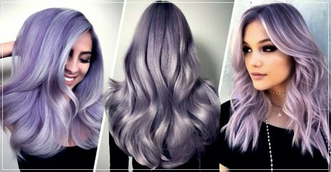 Lavender Gray the specular trend to cover your gray hair Gray Hair Short, Lavender Grey Hair, Lilac Highlights, Purple Grey Hair, Grey Ombre Hair, Grey White Hair, Grey Highlights, 2023 Hair, Lilac Hair