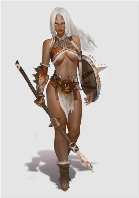 Barbarian Woman, Warrior Girl, Warrior Princess, Fantasy Warrior, Arte Fantasy, Fantasy Rpg, Fantasy Inspiration, Fantasy Artwork, Character Portraits