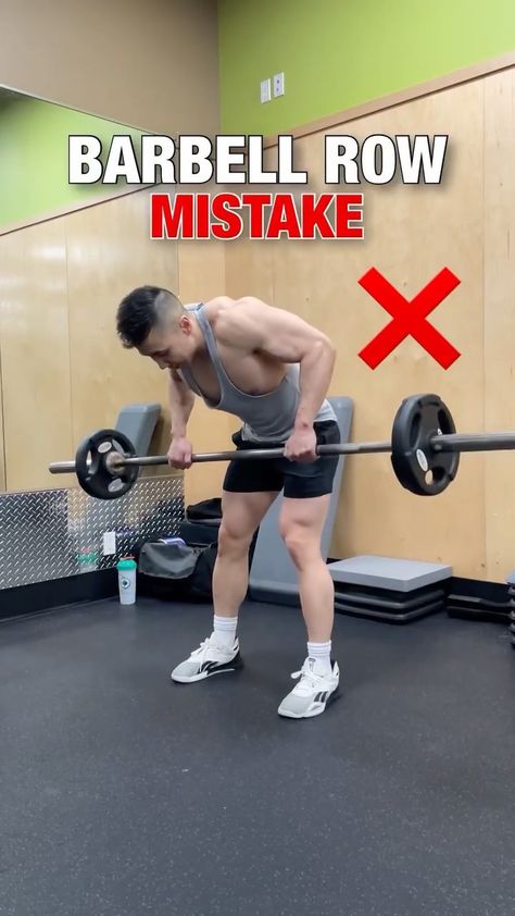 makeitfitnezz on Instagram: ❌ Stop shrugging your shoulders during barbell rows! . . Check out our YouTube channel, link in bio! . . . . . Cred @deltabolic… Shrugs Workout, Exercise Aesthetic, Strenght Training, Barbell Row, Best Gym Workout, Gym Video, Mobility Exercises, 30 Day Workout Challenge, Back Exercises