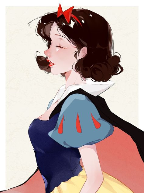 Snow White Drawing, Snow White Art, Snow White Disney, Disney Princess Drawings, Cartoon People, Disney Artwork, Walt Disney Animation, Fairytale Illustration, Pretty Drawings