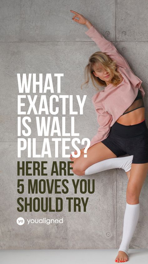 Wall Pilates Exercises, Wall Yoga, Pilates Workout Plan, Free Workout Plans, Wall Pilates, Pilates At Home, Pilates Exercises, Wall Workout, February Nails