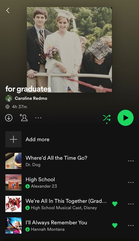 the most nostalgic playlist i have ever crafted High School Playlist Covers, Graduation Playlist Cover, Class Songs Senior, Senior Slideshow Ideas, Spotify Playlist Covers School, Playlist Yearbook Theme, Senior Playlist, Graduation Songs High School, Senior Year Playlist