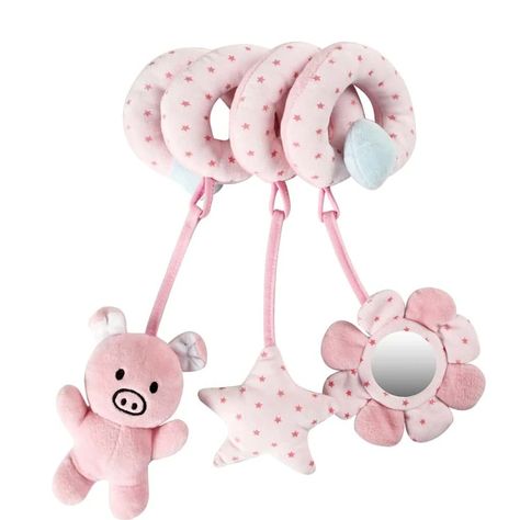 Hanging Toys For Car Seat Crib Mobile, Infant Baby Spiral Plush Toys For Crib Bed Stroller Car Seat Bar | SHEIN USA Baby Car Seat Toys, Stroller Car Seat, Car Seat Toys, Crib Toys, Car Seat Stroller, Stroller Toys, Crib Mobile, Activity Toys