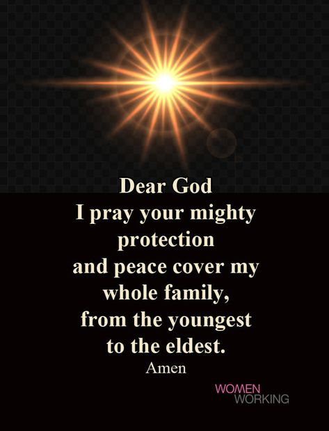 I Pray Your Mighty Protection And Peace Cover My Whole Family Pictures, Photos, and Images for Facebook, Tumblr, Pinterest, and Twitter Peace And Love Quotes, Prayer For Work, Protection Quotes, Life Quotes Family, Compare Yourself To Others, Behavior Quotes, Family Peace, Together Quotes, Pray For Peace