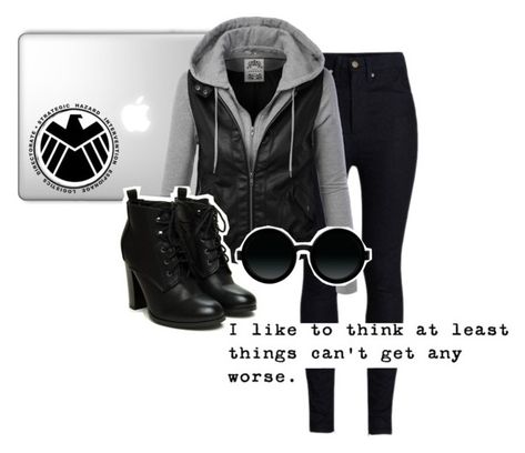 "agents of shield - skye" by capanda13 ❤ liked on Polyvore Shield Agent Outfit, Ncis Outfits, Spy Dress, Marvel Inspired Outfits, Avengers Girl, Avengers Outfits, Marvel Clothes, Stitch Clothes, Fandom Fashion