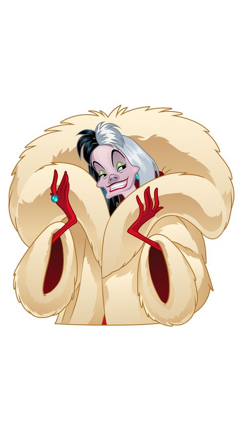 Cruella Animation, Cruella Stickers, Cruella Deville Cartoon, Cruella Cartoon, Cruella Deville Disney, 101 Dalmations Cruella, Spooky Disney, One Hundred And One Dalmatians, 101 Dalmatians Cruella