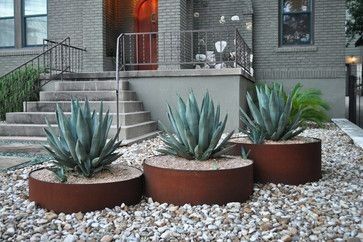 Modern Garden Landscaping, Hardscape Design, Modern Garden Design, Rock Garden Landscaping, Garden Landscape Design, Front Yard Landscaping Design, Landscaping With Rocks, Modern Landscaping, Desert Landscaping