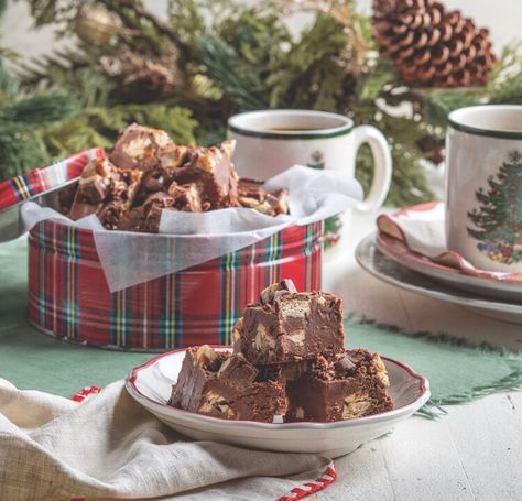 Candy Bar Fudge — Southern Living Candy Bar Fudge, Cooking Yellow Squash, Chocolate Bar Cakes, Mexican Cornbread Recipe, Honeycomb Candy, Marshmallow Creme, Chocolate Candy Bar, Corn Bread Recipe, Homemade Candies