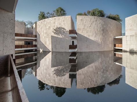 Gallery of Water Conservancy Center / DnA - 12 Building On Water Architecture, Water Research Center Architecture, Spiritual Center Architecture, Water Architecture Design, Conservation Architecture, Hannah Design, Water Architecture, Water Health, Water Station