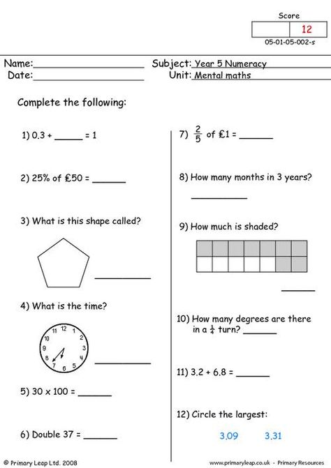 Worksheet For Grade 5 Maths, Year 7 Worksheets, Year 8 Maths Worksheets, Year 5 Maths Worksheets, Year 7 Maths Worksheets, Math Mental, Maths Primary School, Factor Trees, Grade 5 Math Worksheets