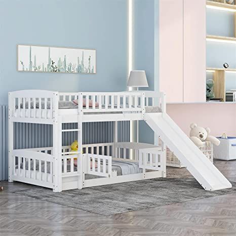 etihW ,sneeT slriG syoB rof sliaR htiw emarF sdeB roolF dooW ,srelddoT sdiK rof sdeB knuB niwT revO niwT edilS htiw deB knuB wo L Low Bunk Bed, Toddler Bunk Beds, Floor Bed Frame, Low Bunk Beds, Bunk Bed With Slide, Wooden Bunk Beds, Wood Bunk Beds, Low Bed, Full Bunk Beds