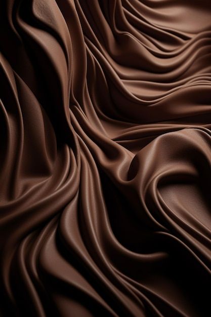 Photo a close up of a chocolate colored ... | Premium Photo #Freepik #photo #cloth #chocolate #smooth Rich Brown Aesthetic, Chocolate Brown Aesthetic, Chocolat Aesthetic, Chocolate Moodboard, Chocolate Color Palette, Christmas Textures, Dessert Background, Chocolate Images, Chocolate Branding