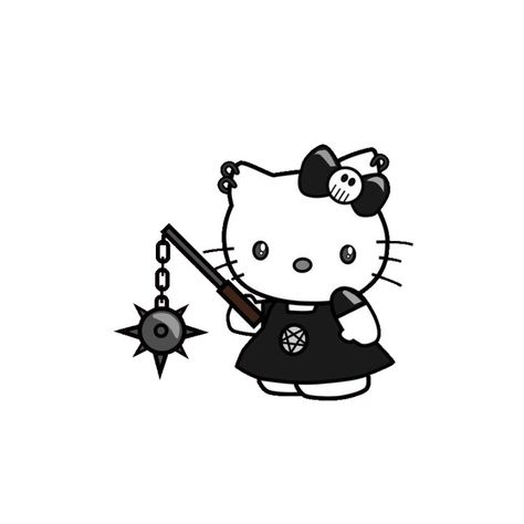 Tattoo Hello Kitty, Kitty Icon, Cat App, Hello Kitty Design, Hello Kitty Imagenes, Hello Sanrio, Hello Kitty Tattoos, Hello Kitty Aesthetic, Spooky Tattoos