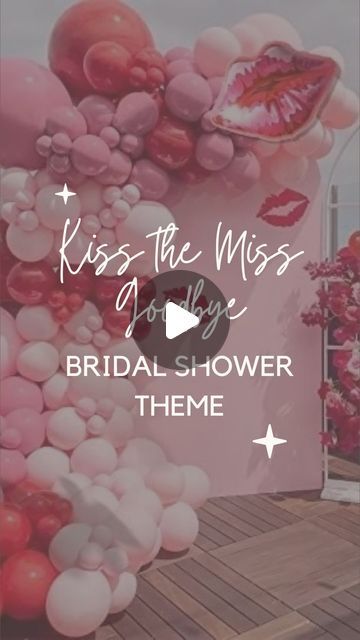 Kiss The Miss Goodbye Bridal Shower Decor, Valentine Wedding Shower Ideas, Kiss The Miss Goodbye Bridal Shower, Valentines Bridal Shower Theme, Love Potion Punch, Kiss The Miss Goodbye Bachelorette, Potion Punch, Watermelon Skewers, Strawberry Salads