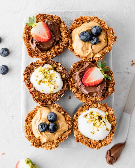 Granola Cups Simple Granola, Granola Cups, Easy Granola, Packaged Food, The Breakfast, Natural Food, Granola, Whole Food Recipes, Breakfast Recipes