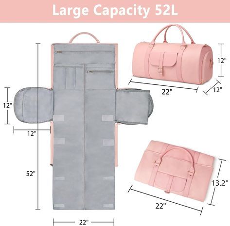 This product is made of water-resistant leather and can be used as carry-on luggage so there is no need to check in your luggage! After you open all the zippers of the travel garment bag and lay it out, it becomes a hanging garment duffle bag. And easy to fold and store after travel. Click the link for more details on this amazing Amazon find! Garment Duffle Bag, Leather Garment Bag, Sac Diy, Leather Bag Pattern, Cute Sewing Projects, Diy Bag Designs, Diy Bags Patterns, Suit Bag, Diy Bags Purses