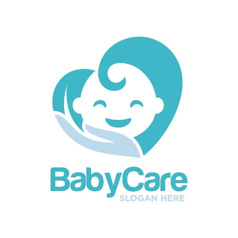 Vector baby happy logo vector template | Premium Vector #Freepik #vector #birth #child-birth #pregnancy-logo #baby-health Parenting Logo Design, Care Logo Design Ideas, Logo Clinic, Childcare Logo, Child Care Logo, Doula Logo, Post Natal Care, Doctor Logos, Baby Logo Design