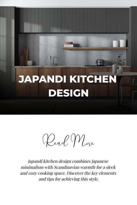 Kitchen Inspiration Scandinavian, Japanese Modern Kitchen, Japandi Style Kitchen, Japandi Kitchen Design, Japanese Style Kitchen, Scandinavian Kitchens, Japandi Design, Japanese Minimalism, Japandi Style