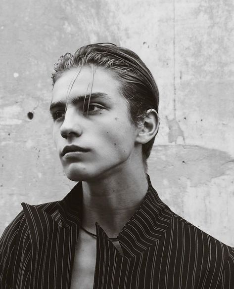 Fly Trap, Michael Smith, Slick Back, Portrait Photos, Mens Hair, Slicked Back Hair, Blonde Boys, Slick Hairstyles, Aesthetic People